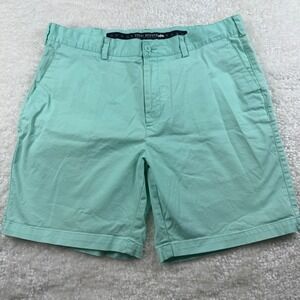 Fish Hippie Drift Shorts Mens 36 Seafoam Green Cotton Stretch Golf Vacation